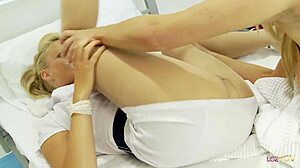 Big Titty Nurse Sucks Clit and Nipples to Save Patient!