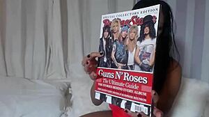 Maxine x oils up her huge tits big pussy lips in wet lingerie tease