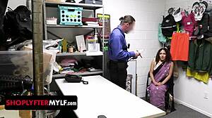 exotic indian milf caught shoplifting gets stripped fucked deep