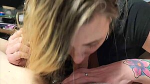 Homemade Girl Deepthroats My Huge Cock In Lingerie