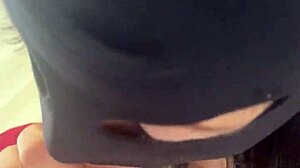 Red lipstick blowjob doggystyle