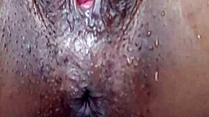 horny latina freak perra caliente masturbates wildly solo