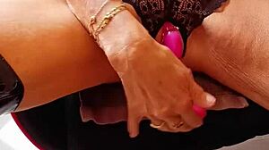 i squirted hard masturbating at the office as horny blonde milf cougar