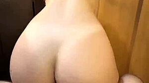 Big Ass College Coed Rides Cock Post-Shower Cowgirl