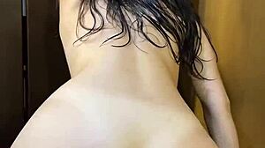 Big Ass College Coed Rides Cock Post-Shower Cowgirl