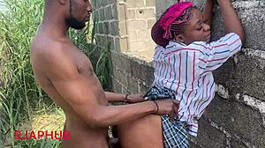 I love exploring this naughty african milf's big ass