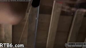 wanna see this hairless hottie caged and roughly fucked by dom?