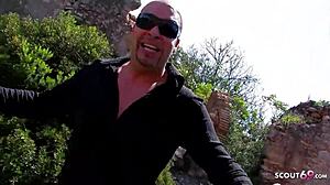 Sexy Latina's Rough Outdoor Cheating Anal Pounding