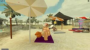 Blonde ebony big ass tits ride in wild threesome anal