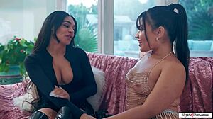 tgirl eva maxim eats summer col's pussy then fucks her