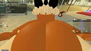 Blonde ebony big ass tits ride in wild threesome anal