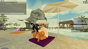 Blonde ebony big ass tits ride in wild threesome anal