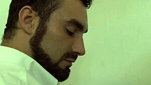 i stroke my big tits at gloryhole as tranny