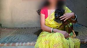 desi indian bhabhi in black salwar gets pussy hammered doggystyle hard