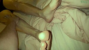 stylish teen's big nipples and shaved pussy filmed close-up massage