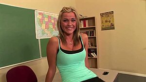 mckenzee miles rides monster cock doggystyle with deepthroat shaved pussy gaping heels