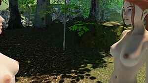 lets play paradise trails vr part 8 shaved redhead outdoor pussy