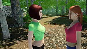 lets play paradise trails vr part 8 shaved redhead outdoor pussy