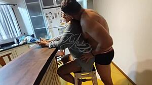 brazilian housewife kel caught kissing in kitchen before guests arrive