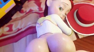 jessie takes it bent over doggystyle fully clothed hentai style