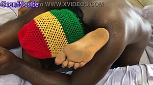 Intense couch pounding sparks waves of shuddering climaxes