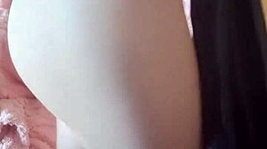 Chained Ebony Bunny Spreads Gaping Ass Pussy for Spanking Fingering