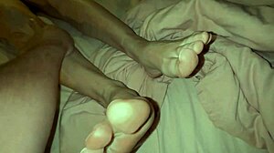 stylish teen's big nipples and shaved pussy filmed close-up massage