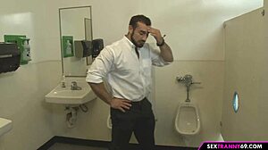 i stroke my big tits at gloryhole as tranny