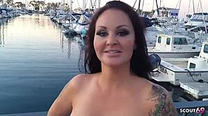 Curvy tattooed big ass boobs cougar Maci Maquire cheats with pickup fuck