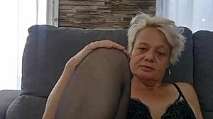 Mature Milf Teases in Sexy Lingerie Panties for Bold Beauty