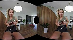 samantha jolie toys her pussy in hot vr action