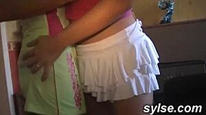 ever wonder why milf offers two submissive teens outdoors