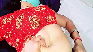 Desi Indian Wife's Homemade Boobs and Pussy Tease Turns Sexy Quick