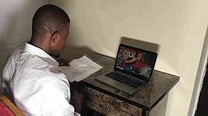 I corrupt my sex-starved student with fat tits pounding