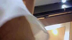 Upskirt Young Asian Purple Panties Voyeur