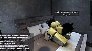 Roblox catgirl finally gives in after days of teasing