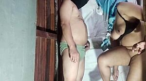 i stand fucked in bathroom by brother-in-law's thick cock bent over close-up