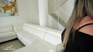 Milf Stepmom Sniffs Stepson's Used Condom - Monique Fuentes