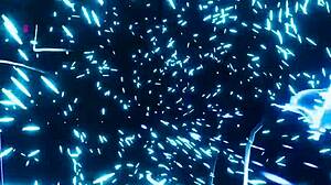 cyberpunk vr garage girl tempts with her sexy game moves