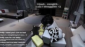 Roblox catgirl finally gives in after days of teasing