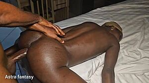 curvy black neighbor needs rough back massage from big cock lover