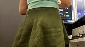 Secretary's big ass tits out at work 😈🍑💦