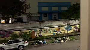 Went to borrow sugar from neighbor but craved his muscular huge cock pounding my tattooed pussy instead