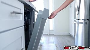 Petite Stepsis Allie Addison Obsessed with Chores and Rough Blowjobs