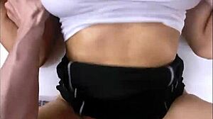 Petite big tit latina teen gets creampied missionary after school cheating session