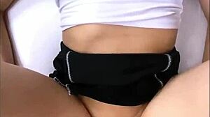 Petite big tit latina teen gets creampied missionary after school cheating session