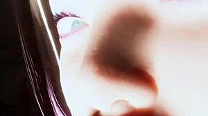 cyberpunk vr garage girl tempts with her sexy game moves