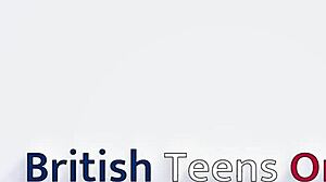 Blonde British student teases with solo play