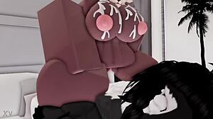 you fucking this super hot furry girl deep in roblox right now