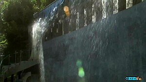 hottie strips corset for blonde brunette couch pounding frenzy